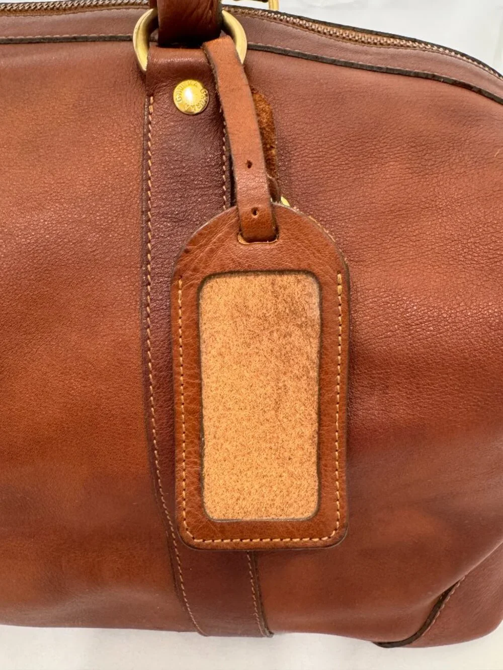 Ghurka Cavalier No. 96 Vintage Chestnut Leather Duffel Bag